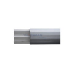 THORSMAN Ducto de media caña, base de PVC y tapa de aluminio 2.5 m de largo (8802-80300) MOD: DMCPVCAL