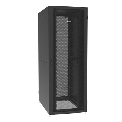 PANDUIT Gabinete Net-Verse para Centros de Datos, 42UR, 800mm de Ancho, 1200mm de Profundidad, Fabricado en Acero, Color Negro MOD: DNE8222B