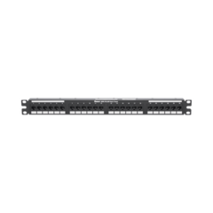 PANDUIT Panel de Parcheo de Impacto (110), Plano, Categoría 6, de 24 Puertos, 1UR MOD: DP24688TGY