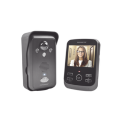 ENFORCER SECOLARM Kit de TV Portero inalámbrico expandible a 3 monitores y 2 frentes de calle/ cámara con ángulo de visión de 170 grados/ sensor PIR/ iluminación IR/ batería recargable / Intercomunicación entre monitores MOD: DP2661C3Q
