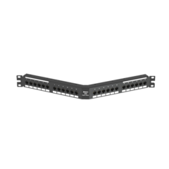 PANDUIT Panel de Parcheo de Impacto (110), Angulado, Categoría 6, de 24 Puertos, 1UR MOD: DPA24688TGY