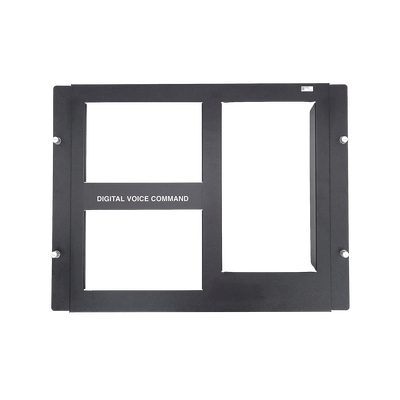 NOTIFIER Placa de 2 Fila para DVC / Compatible con Gabinetes Serie CAB-4 de NOTIFIER / Color Negro MOD: DPA-2B