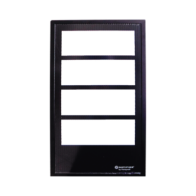 NOTIFIER Puerta para Gabinete de 4 Niveles / para Paneles NOTIFIER Serie ONYX / Color Negro MOD: DR-D4