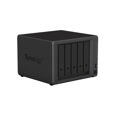 SYNOLOGY Servidor NAS de 5 Bahías (Expandible a 15 Bahías) / Hasta 270 TB / 8 GB RAM / Servicio Nube Gratis (P2P) / Administración Remota y Respaldo Programado DS1522PLUS