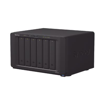 SYNOLOGY Servidor NAS Enterprise de escritorio de 6 bahias / Expandible a 16 bahías / Hasta 288TB / Hasta 32GB de RAM MOD: DS1621XSPLUS