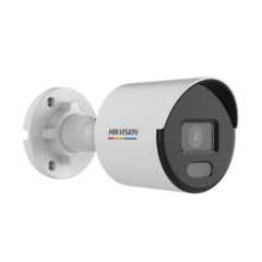 HIKVISION Bala IP 2 Megapixel / ACUSENSE Lite (Detección de Movimiento en Humanos y Vehículos) / Lente 2.8 mm / Luz Blanca 30 mts / Imagen a Color 24/7 / Exterior IP67 / WDR 120 dB / PoE / ONVIF DS-2CD1027G2-L