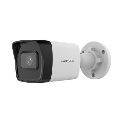 HIKVISION Bala IP 4 Megapixel / Lente 2.8 mm / ACUSENSE Lite (Detección de Movimiento en Humanos y Vehiculos) / Microfono Integrado / 30 mts IR EXIR 2.0 / Exterior IP67 / WDR 120 dB / PoE / ONVIF / MicroSD MOD: DS-2CD1043G2-I(UF)
