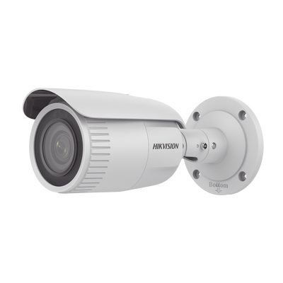 HIKVISION Bala IP 4 Megapixel / Lente Mot. 2.8 - 12 mm / 30 mts IR / H.265+ / Exterior IP67 / WDR 120 dB / Metal / PoE / ONVIF MOD: DS-2CD1643G0-IZ(C)