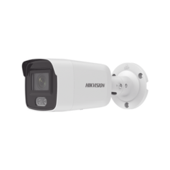HIKVISION Bullet IP 4 Megapixel / Imagen a Color 24/7 / Lente 2.8 mm / Luz Blanca 40 mts / Micrófono Integrado / WDR 130 dB / Exterior IP67 / Captura Facial / Videoanaliticos (Filtro de Falsas Alarmas) / Metal / MicroSD MOD: DS-2CD2047G2-L(U)(C)