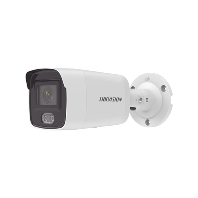 HIKVISION Bullet IP 4 Megapixel / Imagen a Color 24/7 / Lente 2.8 mm / Luz Blanca 40 mts / Micrófono Integrado / WDR 130 dB / Exterior IP67 / Captura Facial / Videoanaliticos (Filtro de Falsas Alarmas) / Metal / MicroSD MOD: DS-2CD2047G2-L(U)(C)