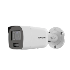 HIKVISION Bala IP 8 Megapixel / Imagen a Color 24/7 / PoE / Lente 2.8 mm / Luz Blanca 40 mts / Exterior IP67 / WDR 130 dB / Captura Facial / Videoanaliticos (Filtro de Falsas Alarmas) / Micrófono Integrado / Metal / MicroSD MOD: DS-2CD2087G2-L(U)(C) - comprar en línea