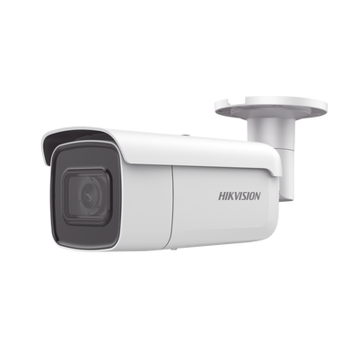 HIKVISION Bala IP 6 Megapixel / Serie PRO + / 50 mts IR EXIR / Lente Mot. 2.8 a 12 mm / WDR 120 dB / IP67/ IK10 / Vídeoanaliticos Integrados / Audio y Alarmas / PoE+ / MicroSD DS-2CD2665G1-IZS