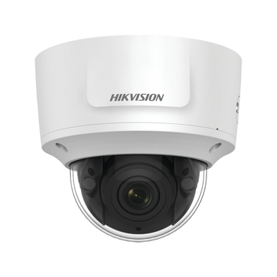 HIKVISION Domo IP 4 Megapixel / Lente Mot. 2.7 a 13.5 mm / 40 mts IR EXIR / Exterior IP66 / IK10 / WDR 120 dB / PoE / Audio y Alarmas / Videoanaliticos Integrados / MicroSD MOD: DS-2CD3745G0-IZS