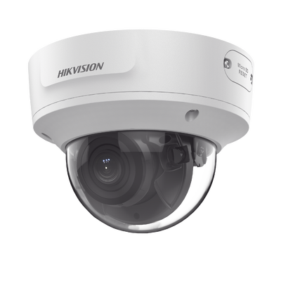 HIKVISION Domo IP 6 Megapixel / Lente Mot. 2.8 a 12 mm / 40 mts IR EXIR /Exterior IP67 / IK10 / WDR 120 dB / PoE / Videoanaliticos (Filtro de Falsas Alarmas) / Entrada y Salida de Audio y Alarma / MicroSD DS-2CD2763G2-IZS