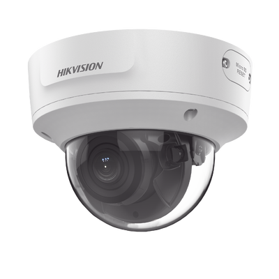 HIKVISION Domo IP 8 Megapixel / Lente Mot. 2.8 a 12 mm / 40 mts IR EXIR /Exterior IP67 / IK10 / WDR 120 dB / PoE / Videoanaliticos (Filtro de Falsas Alarmas) / Entrada y Salida de Audio y Alarma / MicroSD DS-2CD2783G2-IZS