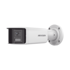 HIKVISION [ PROTECCIÓN ACTIVA ] Bala IP Panorámica 4 Megapixel / 180° / Lente 2.8 mm / Imagen a Color 24/7 / PoE / WDR 130° / IP67 / ACUSENSE / Protección Activa (Luz Estroboscópica y Alarma Audible) / 40 mts Luz Blanca / MicroSD MOD: DS-2CD2T47G2P-LSU/SL(C)