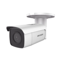 HIKVISION Bala IP 8 Megapixel (4K) / Lente 2.8 mm / 80 mts IR EXIR / Exterior IP67 / H.265+ / Ultra Baja Iluminacion / PoE / Videoanaliticos Integrados DS-2CD2T85G1-I8