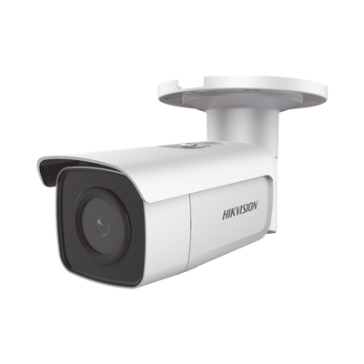 HIKVISION Bala IP 8 Megapixel (4K) / Lente 2.8 mm / 80 mts IR EXIR / Exterior IP67 / H.265+ / Ultra Baja Iluminacion / PoE / Videoanaliticos Integrados DS-2CD2T85G1-I8