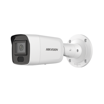 HIKVISION Bala IP 5 Megapixel / Lente 2.8 mm / 40 mts IR / DarkFighter / Exterior IP67 / WDR 120 dB / Entrada y Salida de Audio y Alarma / Captura Facial / Onvif / MicroSD DS-2CD3056G2-IS(C)