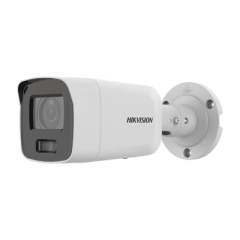HIKVISION Bala IP 8 Megapixel / Imagen a color 24/7 / Lente 2.8 mm / Micrófono Integrado / Luz Blanca 40 mts / Exterior IP67 / WDR 130 dB / Entrada y Salida de Audio y Alarma / Captura Facial / Onvif / MicroSD DS-2CD3087G2-LSU(C) en internet