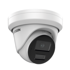 HIKVISION Turret IP 8 Megapixel / Lente 2.8 mm / Micrófono Integrado / 40 mts IR / Exterior IP67 / WDR 120 dB / Entrada y salida de Audio y Alarma / Captura Facial / Onvif / MicroSD DS-2CD3386G2-IS(U)(H)