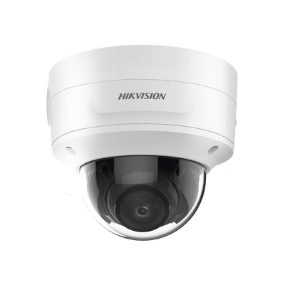 HIKVISION Domo IP 8 Megapixel (4K) / Lente Mot. 2.7 a 13.5 mm / 40 mts IR EXIR / Videoanaliticos / AcuSense / DarkFighter / Exterior IP66 / IK10 / WDR 120 dB / PoE+ / Entrada y Salida de Audio y Alarmas / MicroSD DS-2CD3786G2-IZS(H)