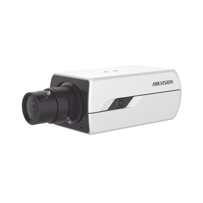 HIKVISION Camara Box IP 4 Megapixel / Serie PRO / DarkFighter / PoE / 12 Vcc o 24 VCA / WDR 120 dB / Onvif / RS-485 / BLC / Entrada y Salida de Audio y Alarmas (No Incluye Lente) / Micro SD DS-2CD3843G0-AP
