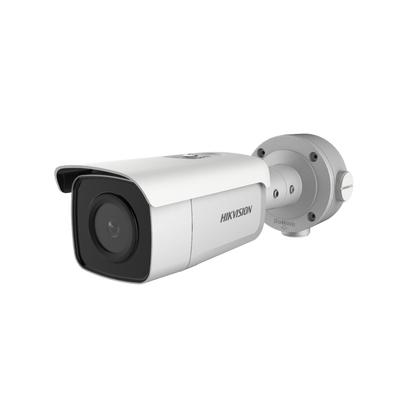 HIKVISION Bala IP 4 Megapixel / Lente 2.8 mm / 90 mts IR EXIR / Exterior IP67 / WDR 120dB / PoE / Videoanaliticos Integrados / Detección Facial / MicroSD MOD: DS-2CD3T45G0-4IS(B)