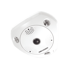 HIKVISION Fisheye IP 6 Megapixel / 180° - 360° / DEWARPING / WDR 120 dB / Uso en Interior / 15 mts IR / Entrada y Salida de Audio y Alarma / Múltiples Vistas / MicroSD MOD: DS-2CD6365G0E-IS(B) - buy online