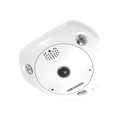 HIKVISION Fisheye IP 6 Megapixel / 180° - 360° / DEWARPING / WDR 120 dB / Uso en Interior / 15 mts IR / Entrada y Salida de Audio y Alarma / Múltiples Vistas / MicroSD MOD: DS-2CD6365G0E-IS(B) en internet