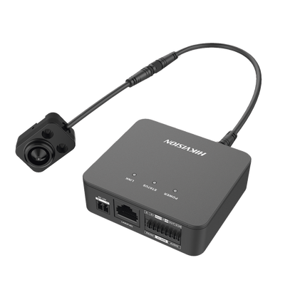 HIKVISION Pinhole IP 2 Megapixel / Lente 3.7 mm / 2 Mts Cable / PoE / Ideal para Cajeros Automáticos (ATM) / WDR / Micro SD / Cámara Tipo Block MOD: DS-2CD6425G0-20