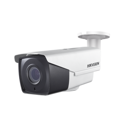 HIKVISION 3 MEGAPIXELES TURBOHD / Cámara Bala Lente MOTORIZADO 2.8 ~ 12 mm / 40 mts IR EXIR / Exterior IP66 / WDR MOD: DS-2CE16F7-TIT3Z