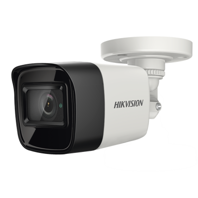HIKVISION Bala TURBOHD 4K (8 Megapixel) / Gran Angular 102° / Lente 2.8 mm / Exterior IP67 / IR EXIR 30 mts / dWDR MOD: DS-2CE16U1T-ITF