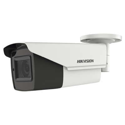 HIKVISION Bala TURBOHD 5 Megapixel / Lente Mot. 2.7 a 13.5 mm / 40 mts IR EXIR / dWDR / TVI-AHD-CVI-CVBS / Exterior IP67 / 12 Vcc / 24 VCA MOD: DS-2CE19H0T-AIT3ZF(C)