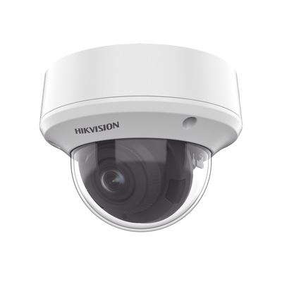 HIKVISION Domo TURBOHD 5 Megapixel / Lente Motorizado 2.7 - 13.5 mm / IR EXIR 40 mts / TVI-AHD-CVI-CVBS / IK10 / IP67 / dWDR / 12 Vcc / 24 VCA MOD: DS-2CE5AH0T-AVPIT3ZF(C)