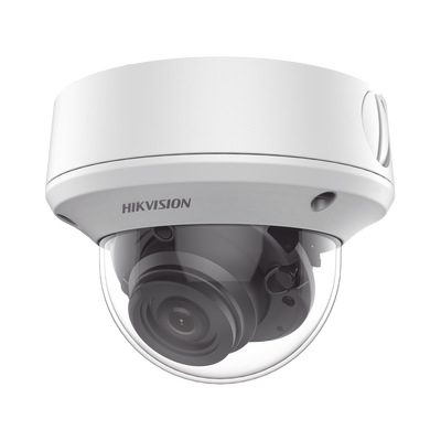 HIKVISION Domo TURBOHD 5 Megapixel / Lente Motorizado 2.7 - 13.5 mm / IR EXIR 40 mts / TVI-AHD-CVI-CVBS / IK10 / IP67 / dWDR MOD: DS-2CE5AH0T-VPIT3ZE(C)