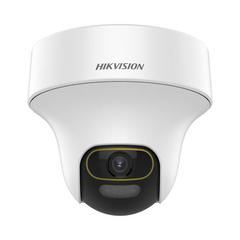 HIKVISION Domo PT TURBOHD 2 Megapixel (1080p) / Lente 3.6 mm / ColorVu / Uso en Interior / Microfono Integrado / WDR 130 dB / Angulo de visión de 83° / 20 mts Luz Blanca MOD: DS-2CE70DF3T-PTS