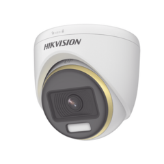 HIKVISION Turret TURBOHD 4K / Imagen a color 24/7 / Lente 2.8 mm / Luz Blanca 40 mts / Exterior IP67 / WDR 130 dB MOD: DS-2CE72UF3T-E