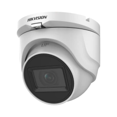 HIKVISION Turret TURBOHD 5 Megapixel / Lente 2.8 mm / 30 mts IR EXIR / Exterior IP67 / Metal / 4 en 1 / dWDR MOD: DS-2CE76H0T-ITMF(C)