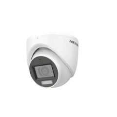 HIKVISION Domo LUZ DUAL (IR + LUZ BLANCA) TURBOHD 3K / IR 30 mts / Lente 2.8 mm / Luz Blanca 20 mts / Exterior IP67 / Micrófono Interconstruido / dWDR DS-2CE76K0T-LMFS