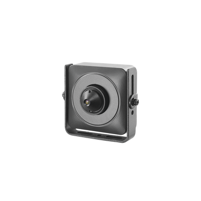 HIKVISION Cámara Pinhole / 2 Megapixel (1080p) TURBOHD / WDR / Discreta / Lente 3.7 mm / Interior / Ultra Baja Iluminación / Salida Analógica / Ideal para Ocultarse MOD: DS-2CS54D8T-PH