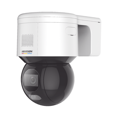 HIKVISION Domo PT IP 4 Megapixel / Imagen a Color 24/7 / Lente 4 mm / Luz Blanca 30 mts / Exterior IP66 / ACUSENSE (Evita Falsas Alarmas) / PoE+ / Micrófono y Bocina Integrada / WDR 120 dB / MicroSD MOD: DS-2DE3A400BW-DE(F1)