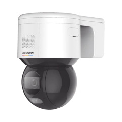 HIKVISION [ PROTECCIÓN ACTIVA ] Domo PT IP 4 Megapixel / Imagen a Color 24/7 / Lente 4 mm / Luz Blanca 30 mts / Exterior IP66 / ACUSENSE (Evita Falsas Alarmas) / PoE+ / Micrófono y Bocina Integrada / WDR 120 dB / MicroSD MOD: DS-2DE3A400BW-DE(F1)(T5) - comprar en línea
