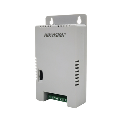 HIKVISION Fuente de Poder Regulada 12 Vcc / 13.5 Vcc / 15 Vcc para 4 Cámaras / 1 Amp por Salida / Voltaje de Entrada 90 - 130 VCA / Soporta 4K / Modo para Largas Distancias MOD: DS-2FA1225-C4/K