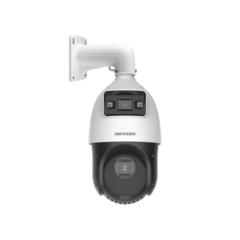 HIKVISION [TandemVu] Domo PTZ IP 4 Megapixel con Cámara Panoramica 4 Megapixel / 25X Zoom / 100 mts IR / IP66 / WDR / PoE+ / Entrada-Salida de Audio y Alarma / Ultra Baja Iluminación / MicroSD MOD: DS-2SE4C425MWG-E(14F0)