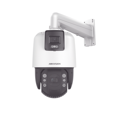 HIKVISION [TandemVu] Domo PTZ IP 2 Megapixel con Cámara Panoramica 4 Megapixel / 32X Zoom / 200 mts IR / IP66 / IK10 / WDR / Hi-PoE / Entrada-Salida de Audio y Alarma / Ultra Baja Iluminación / MicroSD MOD: DS-2SE7C124IW-AE(32X/4)(S5)