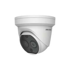 HIKVISION Turret IP Térmica de Alta Precisión INDUSTRIAL / Lente Dual / Lente térmico 3mm / ALTA PRECISIÓN / Alto Flujo MOD: DS-2TD1217B-3/PA