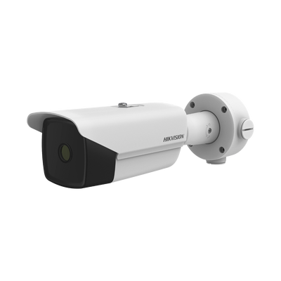 HIKVISION Bala IP Térmica 384 X 288 / Lente 25 mm / Termométrica / Detección de Temperatura/ Anticorrosivo / PoE+ / Exterior IP67 / MicroSD MOD: DS-2TD2138-25/QY