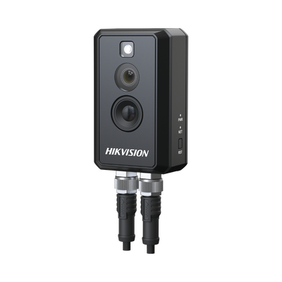 HIKVISION Cubo IP Dual / Térmica 1.8 mm (160 x 120) / 2ºC de Precisión / Óptico 1.29 mm (2 Megapixel) / PoE / Termométrica / Ideal para Sites o Lugares Pequeños MOD: DS-2TD3017T-2/V