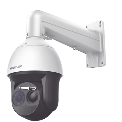 HIKVISION PTZ IP Dual / Lente Térmico 9mm / Lente óptico 4 Megapixel / 40X Zoom / 200 mts IR / WDR 120dB / Exterior IP66 / MicroSD MOD: DS-2TD4137T-9/W(B)
